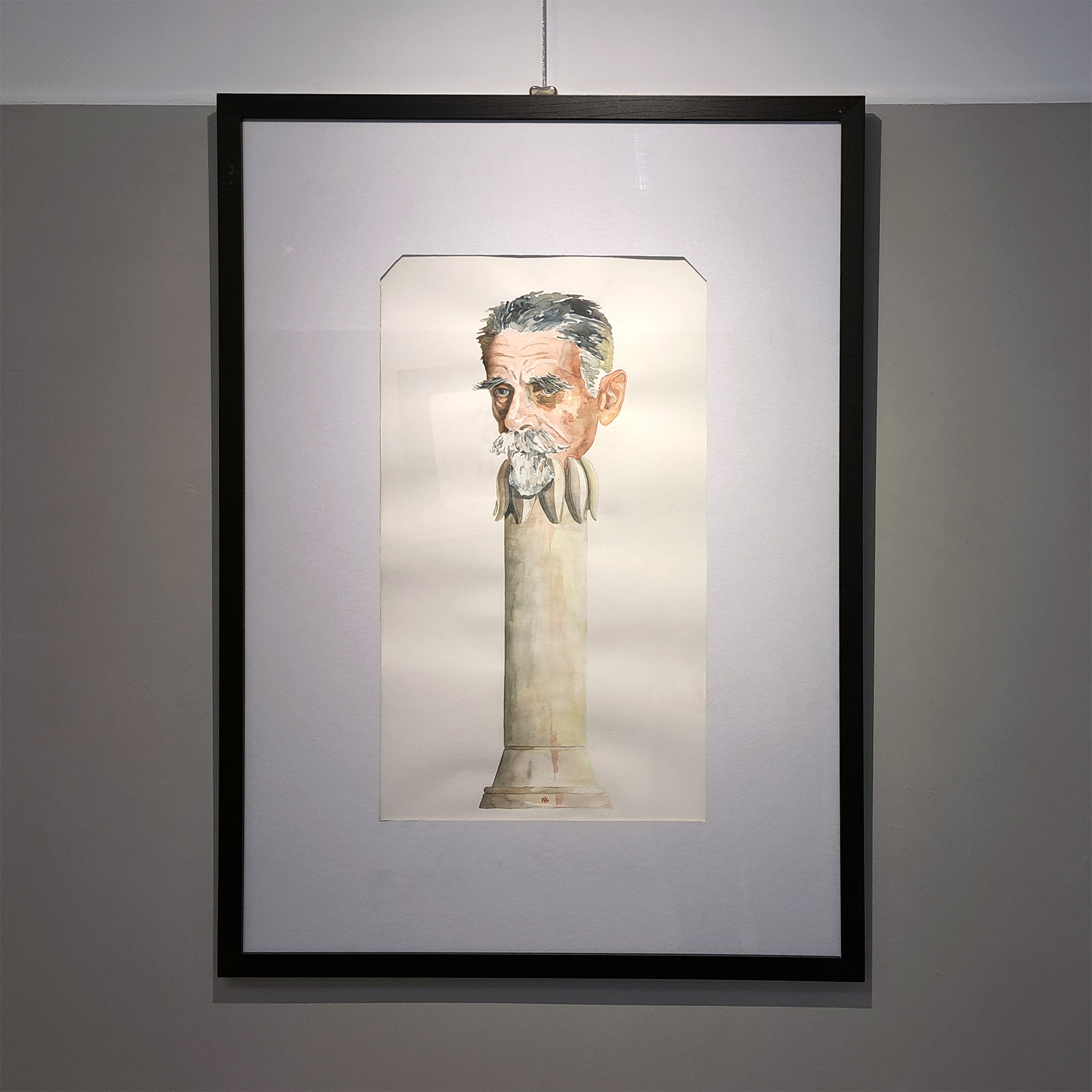 Νικόλαος Κιτμερίδης Ακουαρέλα Κωστής Παλαμάς Αιωλικός