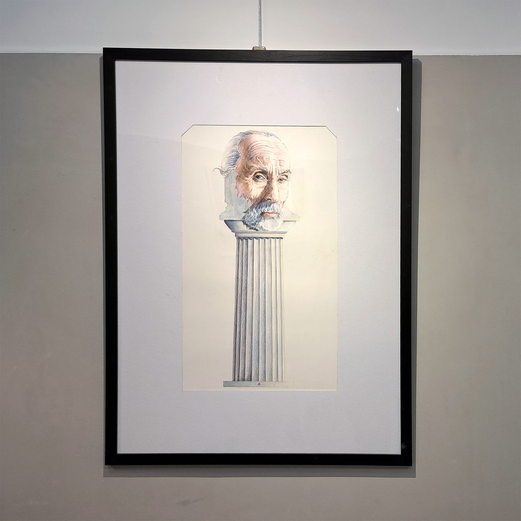 Νικόλαος Κιτμερίδης Ακουαρέλα Μάνος Κατράκης Δωρικός